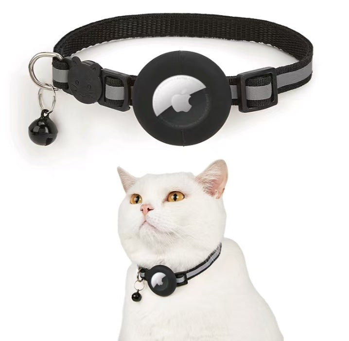 Black cat tracker collar