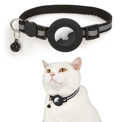 Black cat tracker collar