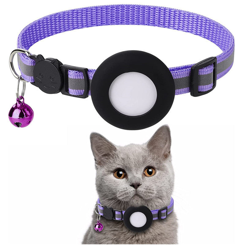 Purple cat tracker collar