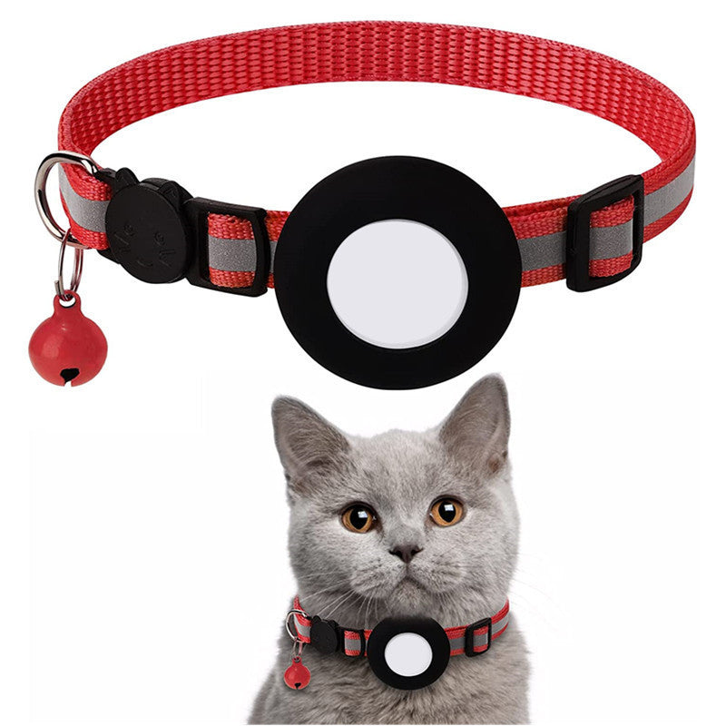 Red cat tracker collar