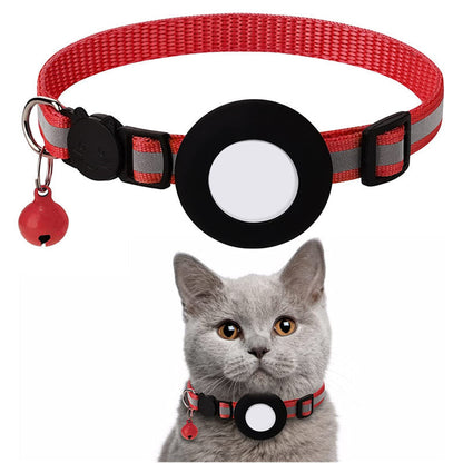 Red cat tracker collar